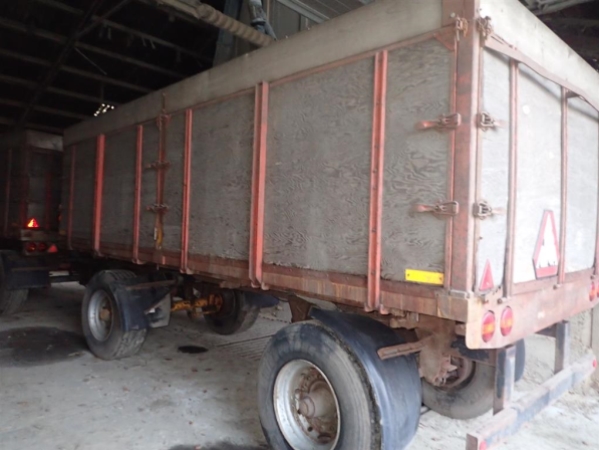 Tipvogn anhænger 20 ton sidetip, 2 stk. Tipvogn anhænger 20 ton sidetip, 2 stk.